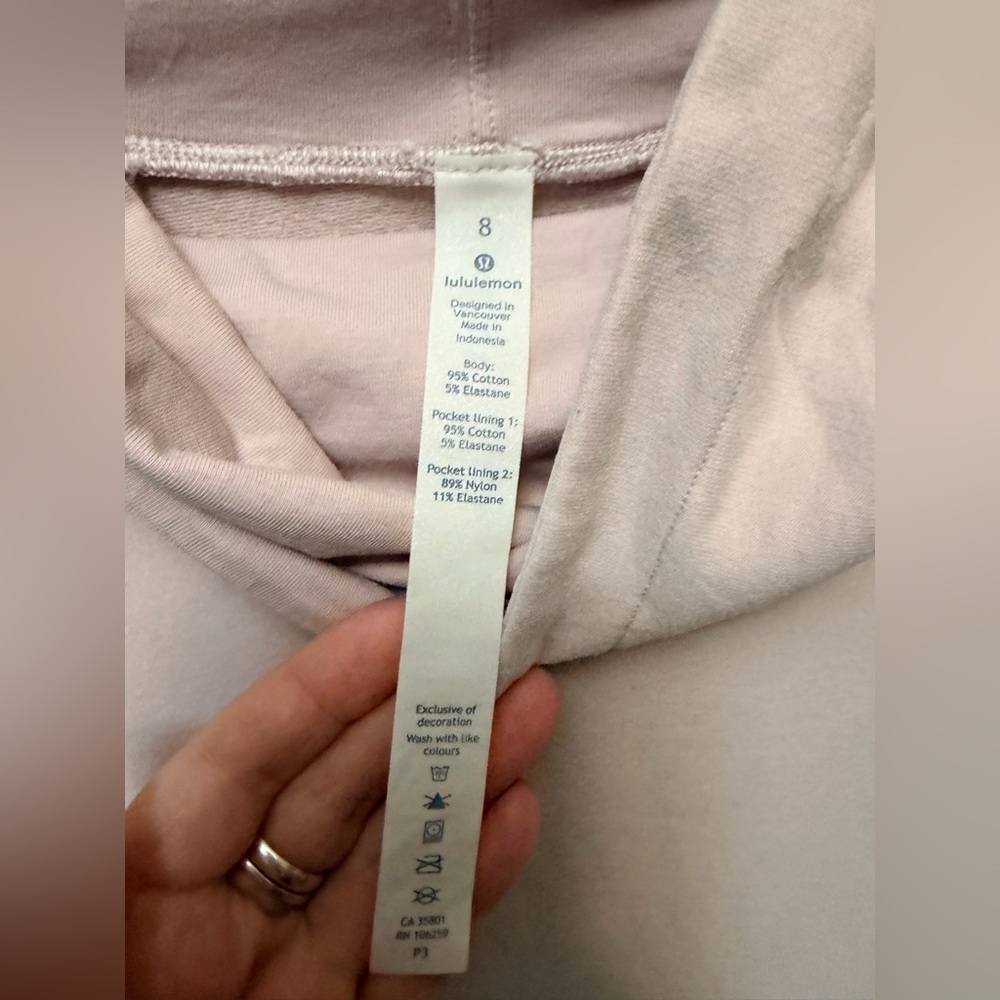 LULU LEMON Stress Less Pullover - Porcelain Pink - Picture 6 of 8